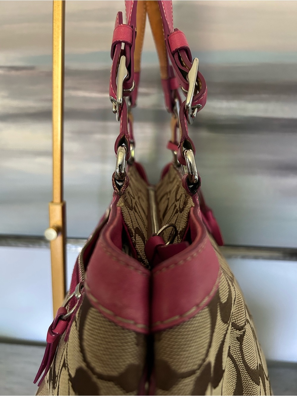 Coach Vintage 2004 Signature Canvas Shoulder Bag - Picture 6 of 11
